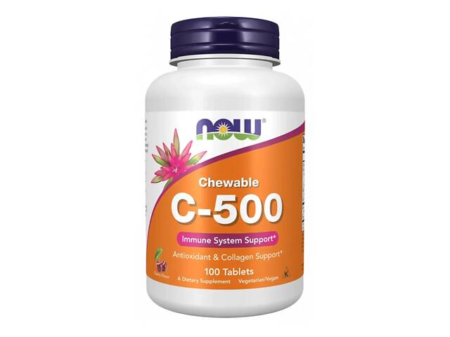 Вітамін C Now Foods Vitamin C-500 100 tabs (1086-2023-10-3794) - Фото 1