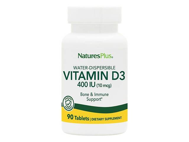 Витамин D, Vitamin D, Nature's Plus, 400 МЕ, 90 таблеток Витамин D, Vitamin D, Nature's Plus, 400 МЕ, 90 таблеток