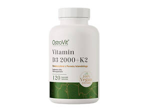 Vitamin D3 2000 + K2 (120 caps)