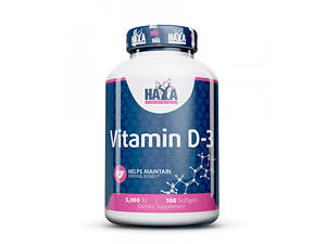 Витамин D3 Haya Labs Vitamin D3 5000 IU 100 softgels