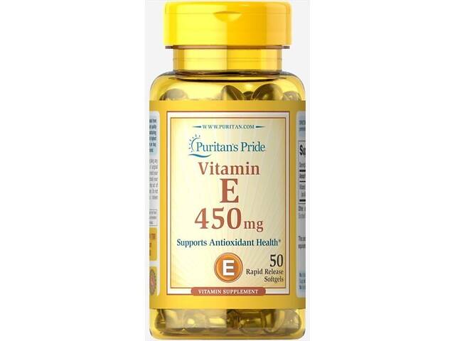 Витамин E Puritan's Pride Vitamin E 1000 IU 50 Softgels