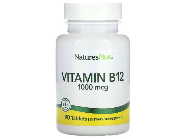 Витамин В-12, Vitamin B-12, Nature's Plus, 1000 мкг, 90 таблеток Витамин В-12, Vitamin B-12, Nature's Plus, 1000 мкг, 90 таблеток