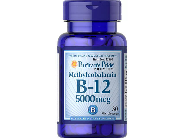 Витамин В12 (метилкобаламин), Methylcobalamin Vitamin B-12, Puritan's Pride, 5000 мкг, 30 миниледенцов - Фото NaN Витамин В12 (метилкобаламин), Methylcobalamin Vitamin B-12, Puritan's Pride, 5000 мкг, 30 миниледенцов - Фото NaN