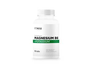 Витамин В6, магний и калий FitMax Magnesium B6 + Potassium 90 tabs