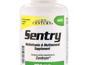 Витаминно-минеральный комплекс 21st Century Sentry, Multivitamin & Multimineral Adult 300 Tabs