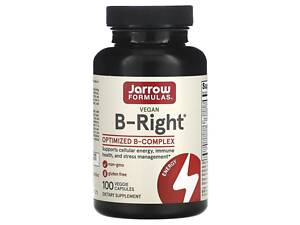 Витамины группы В комплекс, B-Right, Jarrow Formulas, 100 капсул