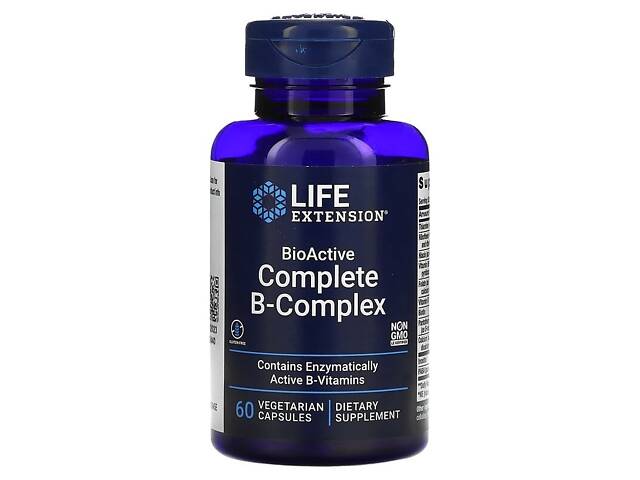 Витамины Life Extension BioActive Complete B-Complex 60 vcaps (1086-2022-10-1930) - Фото 1