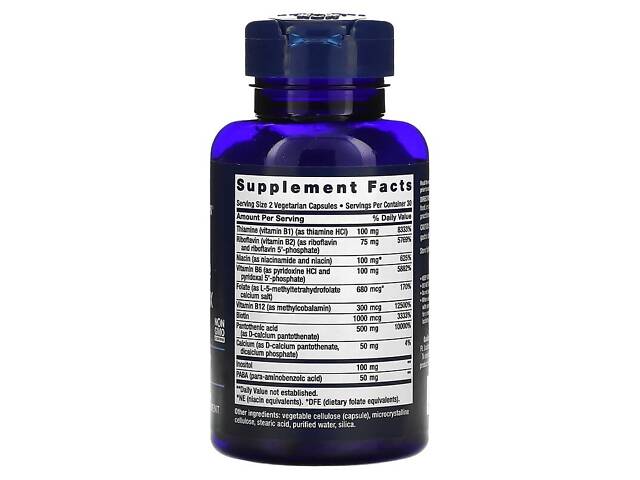 Витамины Life Extension BioActive Complete B-Complex 60 vcaps (1086-2022-10-1930) - Фото 2