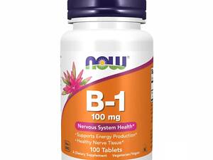 Витамины Now Foods B-1 100 mg 100 tabs (1086-2022-09-1198)