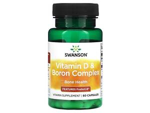 Вітаміни Swanson Vitamin D Boron Complex 60 caps (1086-2022-09-0925)