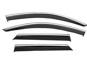 Ветровики с хромом Niken Luxury (4 шт) для Volkswagen T-Roc 2017-2025 гг.