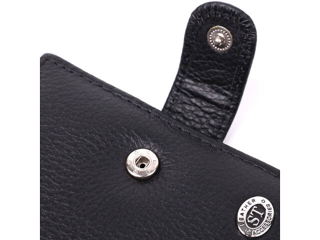 Визитница из натуральной кожи ST Leather 22469 Черный - Фото 3