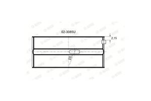 Вкладыш коленвала H0845STD
