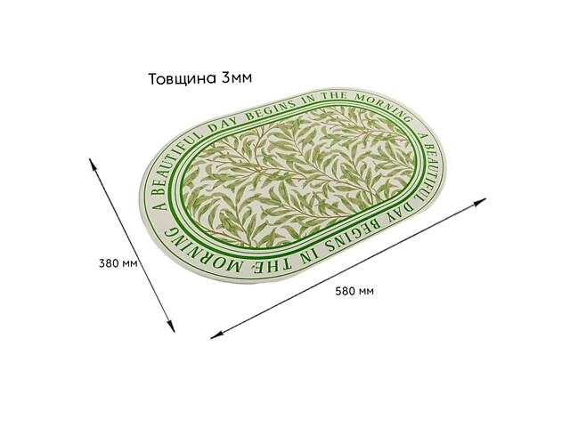 Вологопоглинаючий килимок 38х58х3мм (D) SW-00001570 - Фото 3
