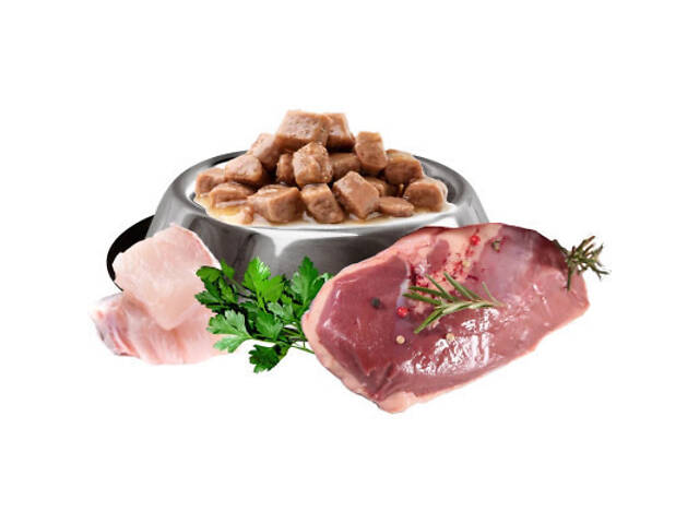 Вологий корм для котів Mis Kiss з качкою в соусі 100 г (4820164440193/4820111141470) - Фото 2