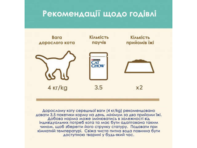 Вологий корм для кошек Purina Cat Chow Hairball з куркою та зеленою квасолею в желе 85г (7613037031393) - Фото 2
