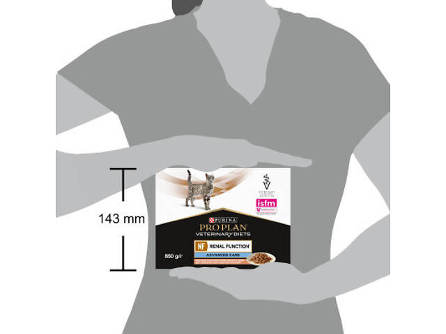 Вологий корм для кошек Purina Pro Plan Veterinary Diets NF Renal Function Advanced Care При патології нирок З лососем 10 - Фото 7