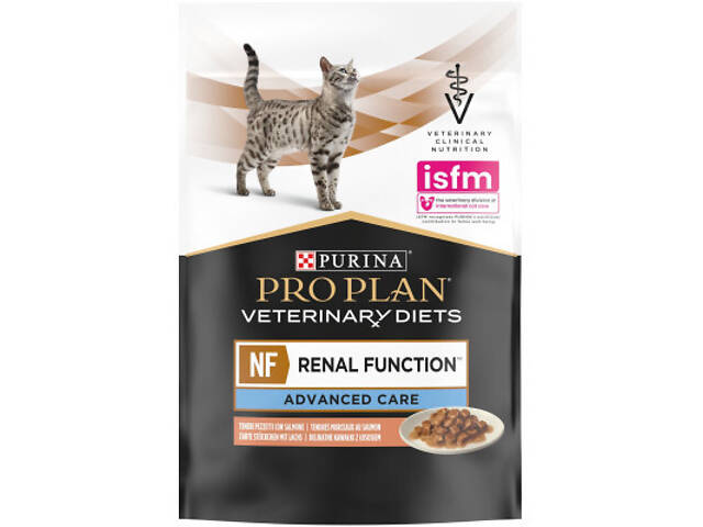 Вологий корм для кошек Purina Pro Plan Veterinary Diets NF Renal Function Advanced Care При патології нирок З лососем 10 - Фото 8