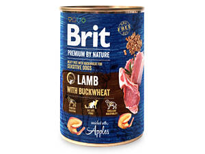 Влажный корм для собак Brit Premium by Nature с ягненком (8595602561841)