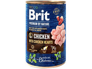 Влажный корм для собак Brit Premium by Nature с курицей (8595602561780)