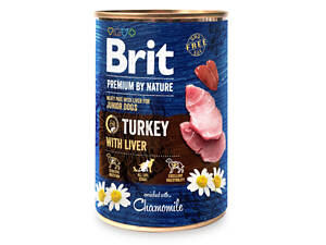 Влажный корм для собак Brit Premium by Nature с индейкой (8595602561803)