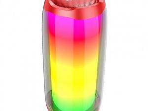 Вluetooth колонка Hoco HC8 red с LED-подсветкой