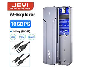 Внешний адаптер JEYI M.2 NVMe 2280 PCIe SSD to USB 3.2 Gray карман