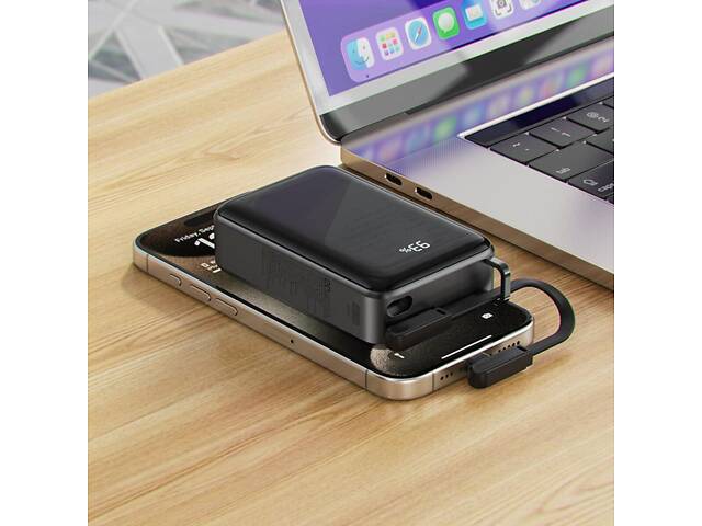 Внешний аккумулятор ACEFAST M4 PD67W Power Bank 20000mAh Black yL. - Фото 8