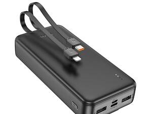 Внешний аккумулятор HOCO J118A Speed energy power bank with cable(20000mAh) Black yL.
