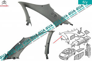 Внутренняя обшивка ( молдинг ) правой задней стойки 9632435877 Citroen / СИТРОЭН XSARA PICASSO / КСАРА ПИКАССО
