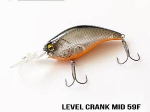 Воблер Raid Level Crank Mid (59.5mm, 10.5g) (014 Skeleton)