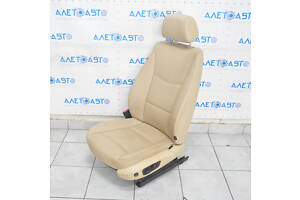 Водительское сидение BMW X3 F25 11-17 с AIRBAG, кожа беж, электро, подогрев, память, трещины на коже