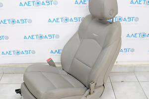 Сидіння водія Cadillac CTS 14- з airbag, електро, шкіра сіре