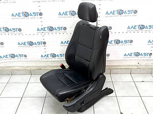 Водительское сидение Jeep Grand Cherokee WK2 16-17 без airbag, электро, кожа черное, ржавое снизу, примято, царапины, тр