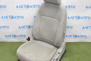 Водійське сидіння VW Passat b8 16-19 USA без airbag, ганчірка сірка, механіч, під хімчистку