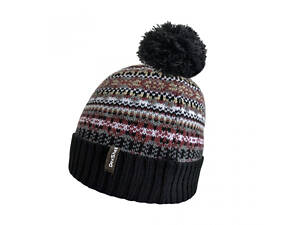 Водонепроникна шапка Dexshell Beanie Fair Isle кольорова Бордовий (L-XL)
