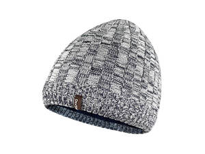 Водонепроникна шапка Dexshell Heathered Rib Knit Beanie (56-58 см) Біло-сіра