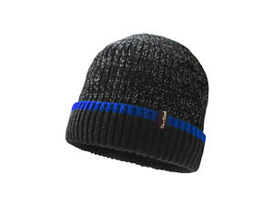 Водонепроникна зимова шапка Dexshell Cuffed Beanie розмір S/M (56-58 см) Чорна із синьою смугою