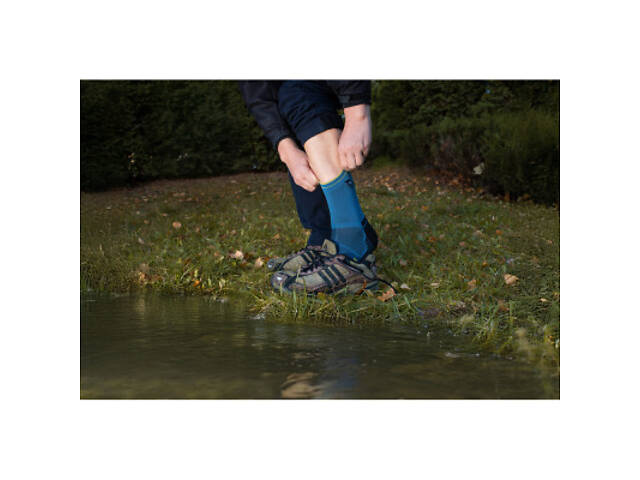 Водонепроницаемые носки Dexshell Running Lite 2.0 Socks темно-блакитні розмір M (39-42) (DS20610MLB2.0-M) - Фото 4