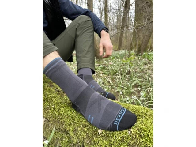 Водонепроницаемые носки Dexshell Running Lite 2.0 Socks сірі розмір L (43-46) (DS20610TLG2.0-L) - Фото 4