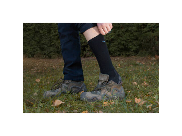 Водонепроницаемые носки Dexshell Terrain Walking 2.0 Socks чорно-сірі розмір M (39-42) (DS62406JBG-M) - Фото 3