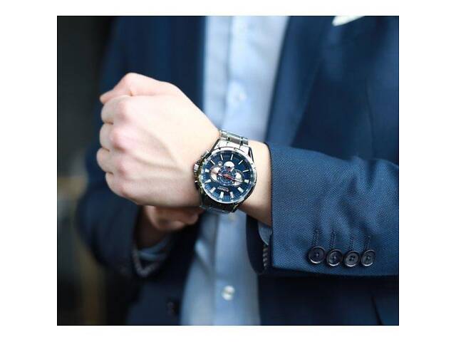 Водостойкие кварцевые часы Curren Rodos silver - Фото 4