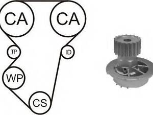 Водяний насос + комплект ременя AIRTEX WPK 163301 на DAEWOO NUBIRA седан (KLAJ)