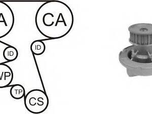 Водяний насос + комплект зубчатого ременя AIRTEX WPK164203 на OPEL ASTRA G Наклонная задняя часть (F48_, F08_)