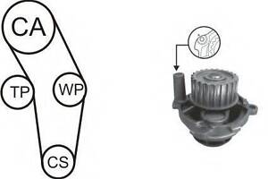 Водяний насос + комплект зубчатого ременя AIRTEX WPK170301 на AUDI A4 седан (8D2, B5)