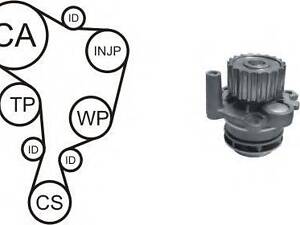 Водяний насос + комплект зубчатого ременя AIRTEX WPK937802 на VW CADDY Mk II (9K9A)