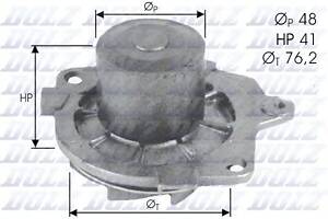 Водяной насос для моделей: ALFA ROMEO (145, 146,156,166,156,147,159,159), CADILLAC (BLS,BLS), FIAT (BRAVA,BRAVO,MAREA,