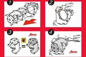 Водяной насос для моделей: FORD (MONDEO, MONDEO,MONDEO,COUGAR,FOCUS,FOCUS,FOCUS,MAVERICK,TOURNEO,TRANSIT), MAZDA (TRIB