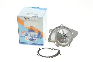 Водяной насос GRAF PA861 Ford Mondeo, Focus, C-Max; Peugeot 407, 308, 406, 607; Fiat Scudo; Volvo V50, S40,