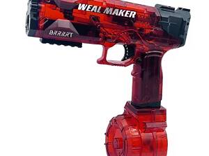 Водяний пістолет No Brand Weal Maker на 2 обойми 550 мл Червоно-чорний (W 555-red)